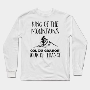 Col du Granon King of the mountains Tour de France For The Cycling Fans Long Sleeve T-Shirt